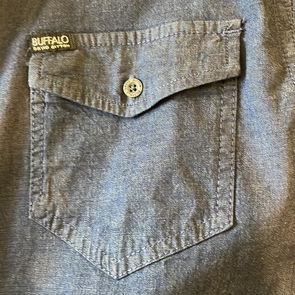 BUFFALO Bitton Blue Long-Sleeve Button Up - Picture 4 of 8